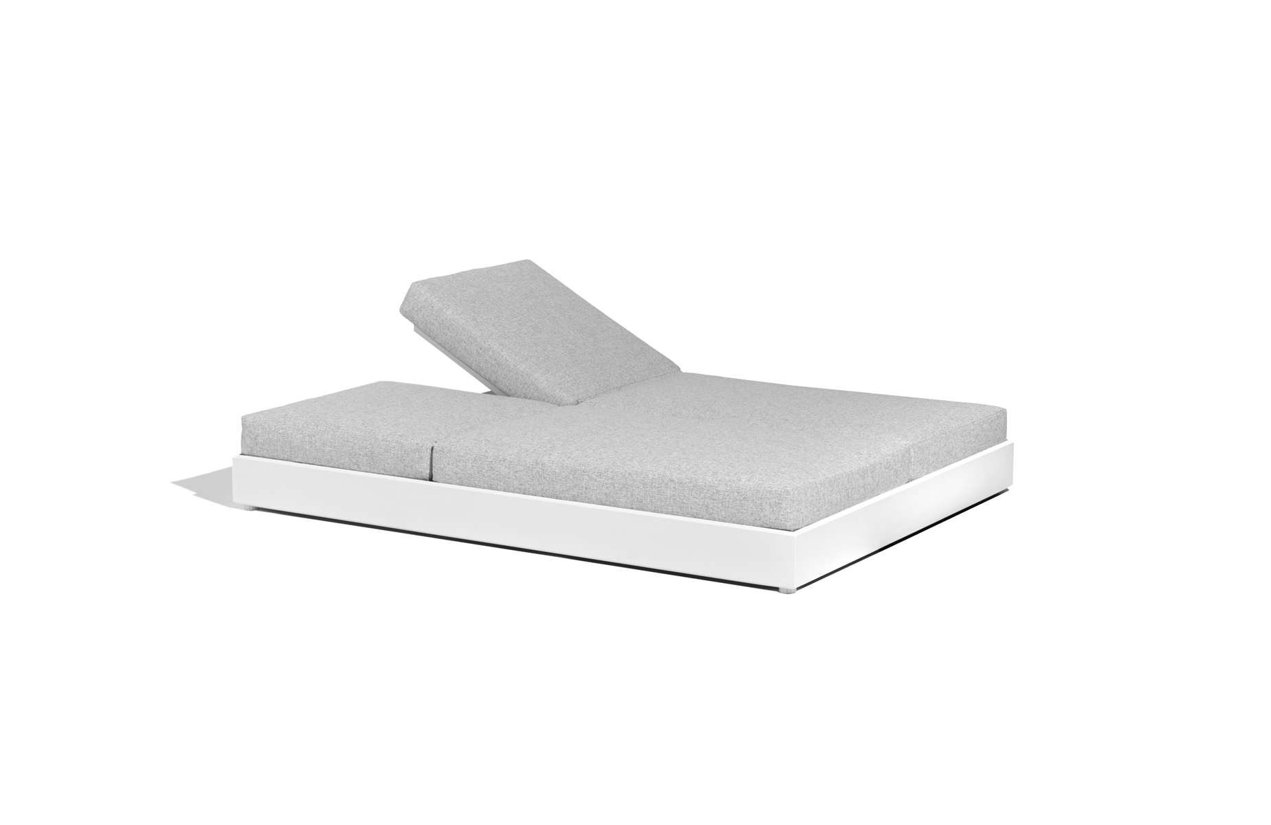 Lit double de jardin RANCHO – blanc gris chiné – Image 2
