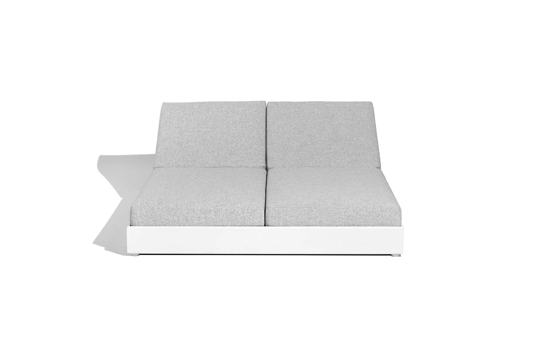 Lit double de jardin RANCHO – blanc gris chiné – Image 4