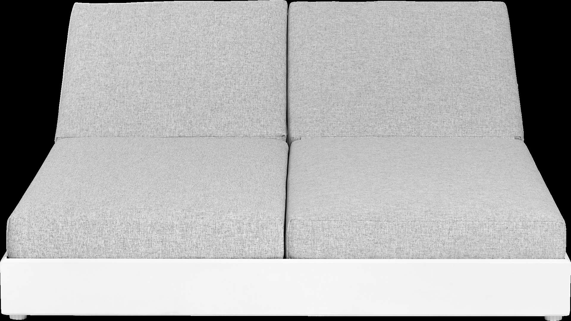 Lit double de jardin RANCHO – blanc gris chiné – Image 5