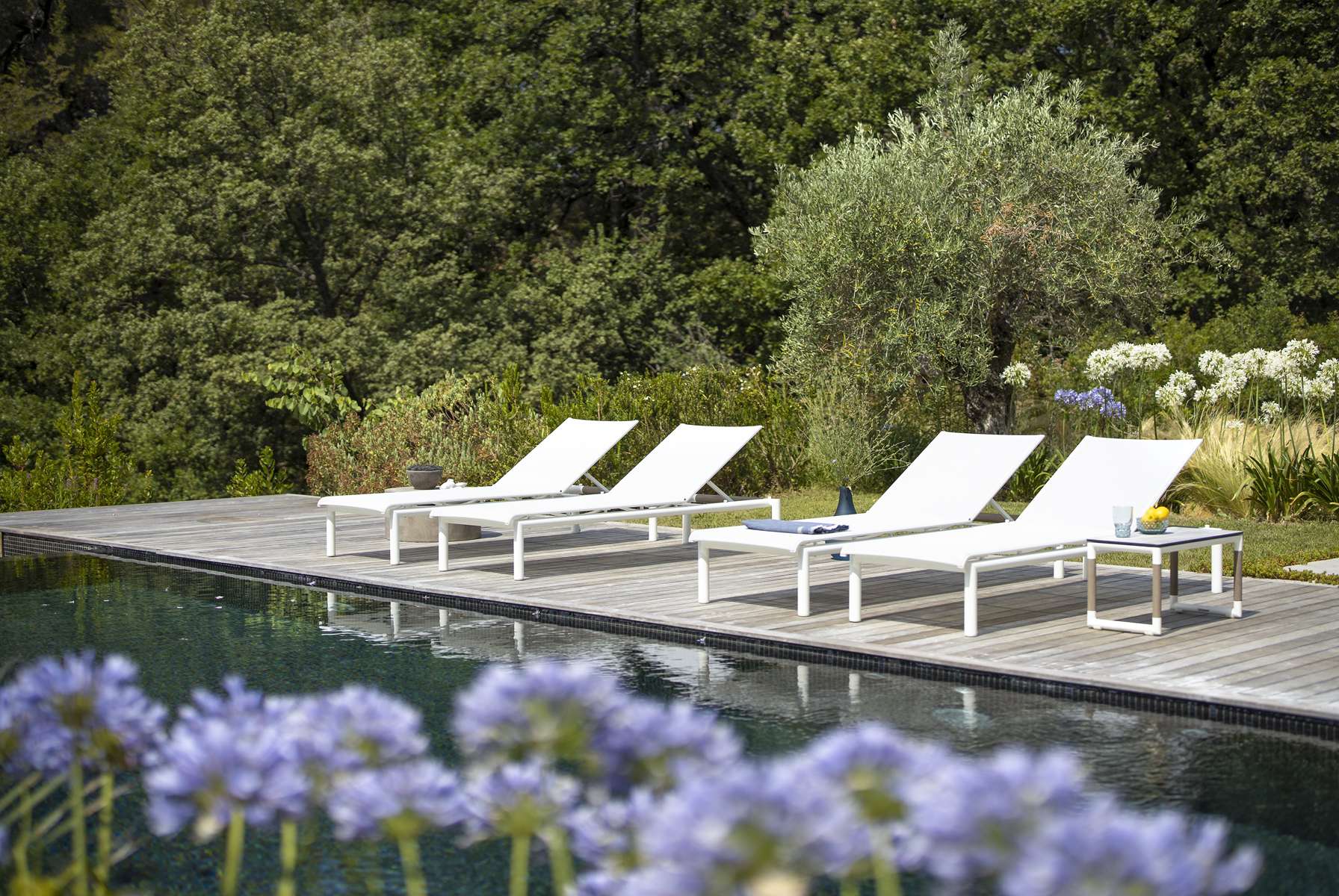 Bain de soleil BASTINGAGE – aluminium blanc – Image 4