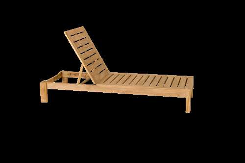 Bain de soleil empilable VALTECK – teck massif – Image 3