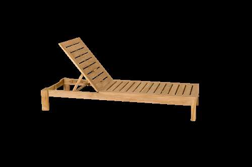 Bain de soleil empilable VALTECK – teck massif – Image 2