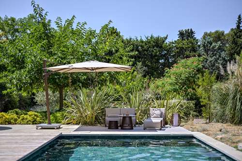 Parasol excentré LED – corten cappucino – Image 8