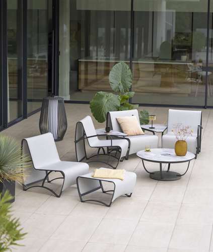 Repose-pieds JET STREAM – aluminium corten – Image 3